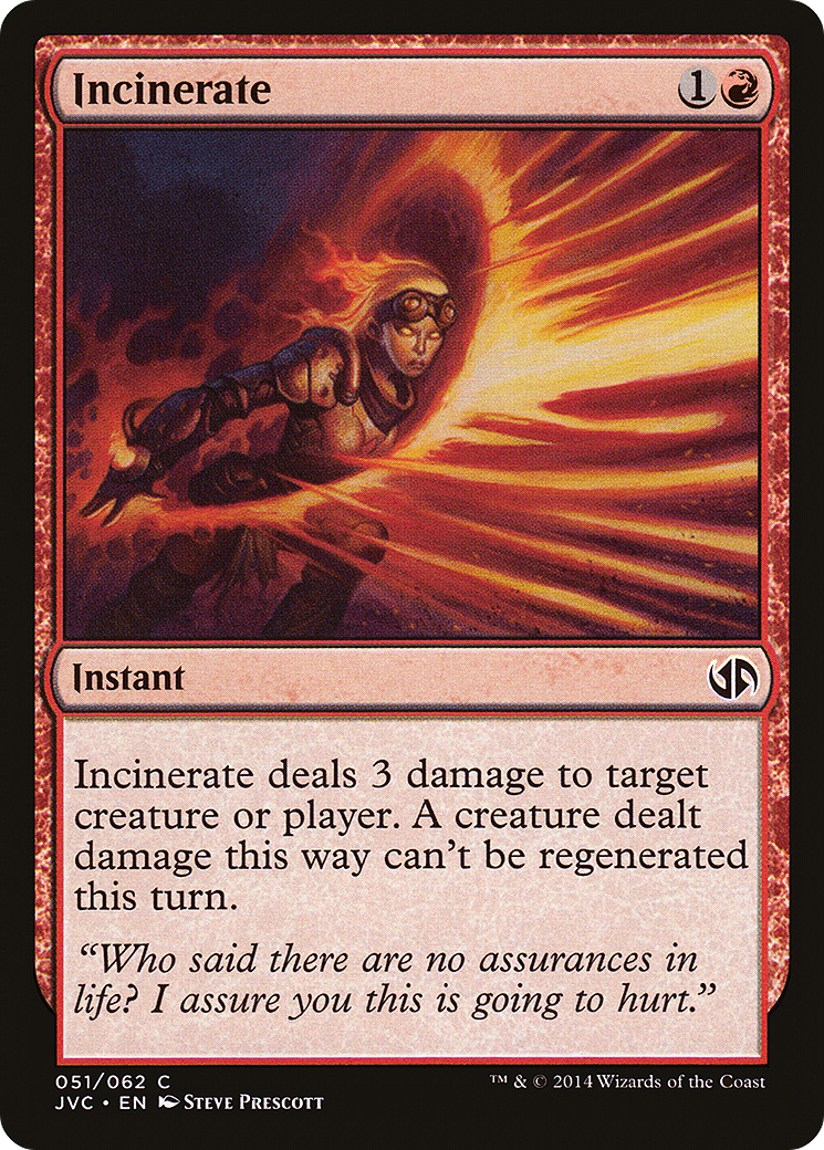 Incinerate (DD3-051) [Misc] Duel Decks Anthology: Jace vs. Chandra MTG Single Wizards of the Coast