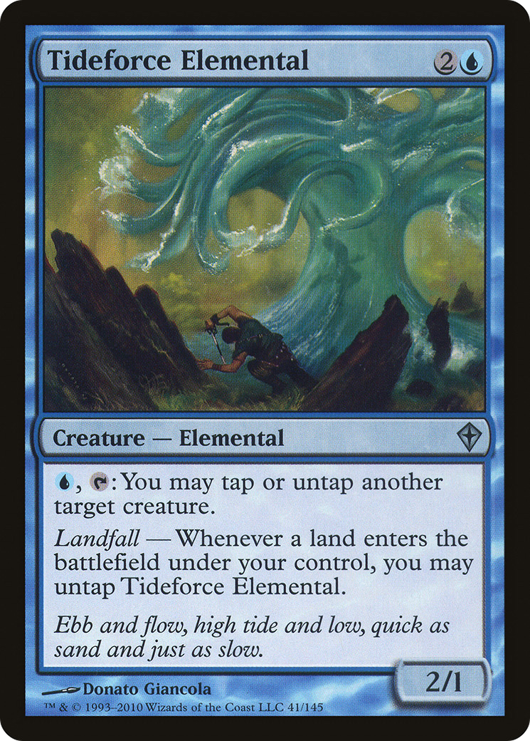 Tideforce Elemental (WWK-041) [Worldwake] MTG Single Wizards of the Coast
