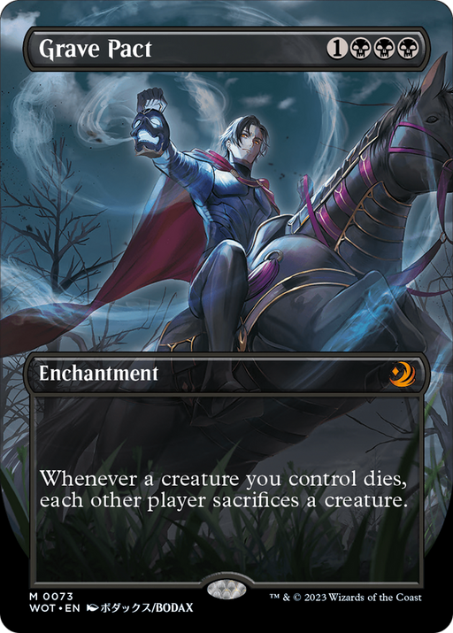 Grave Pact (Anime Borderless) (WOT-073) [Wilds of Eldraine: Enchanting Tales] (Borderless) MTG Single Wizards of the Coast