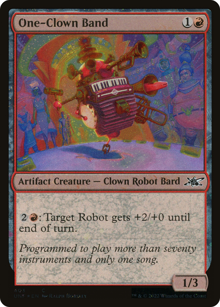 One-Clown Band (Galaxy Foil) (UNF-403) [Unfinity] Foil MTG Single Wizards of the Coast