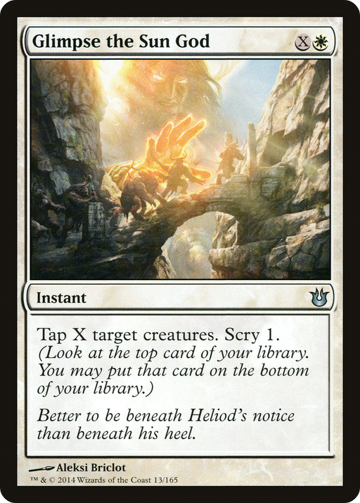 Glimpse the Sun God (BNG-013) [Born of the Gods] Foil MTG Single Wizards of the Coast