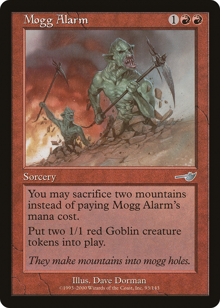 Mogg Alarm (NMS-093) [Nemesis] MTG Single Wizards of the Coast