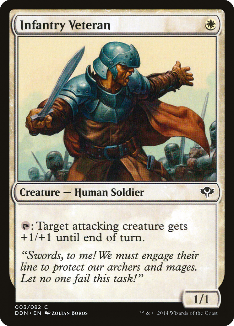 Infantry Veteran (DDN-003) [Misc] Duel Decks: Speed vs. Cunning MTG Single Wizards of the Coast