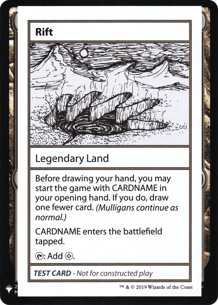 Rift (CMB1-) [Mystery Booster] Playtest Cards 2019 MTG Single Wizards of the Coast