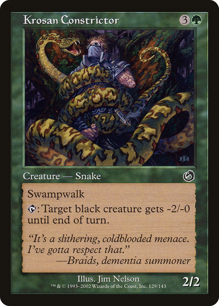 Krosan Constrictor (TOR-129) [Torment] Foil MTG Single Wizards of the Coast