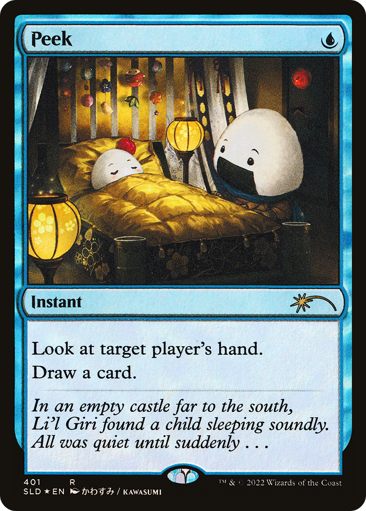 Peek (SLD-401) [Secret Lair] Drop Foil MTG Single Wizards of the Coast