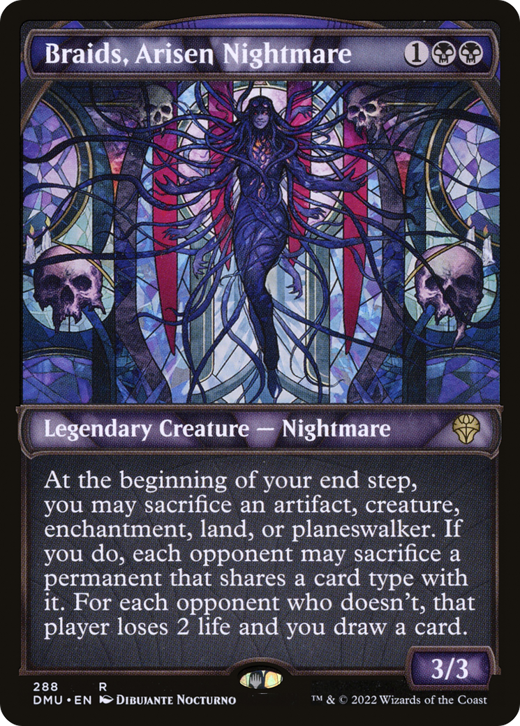 Braids, Arisen Nightmare (DMU-288) [Dominaria United] (Showcase) MTG Single Wizards of the Coast