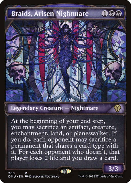 Braids, Arisen Nightmare (DMU-288) [Dominaria United] (Showcase) MTG Single Wizards of the Coast
