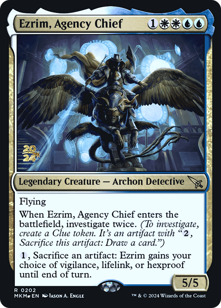 Ezrim, Agency Chief (PRE-202) [Murders at Karlov Manor Promos] Foil MTG Single Wizards of the Coast