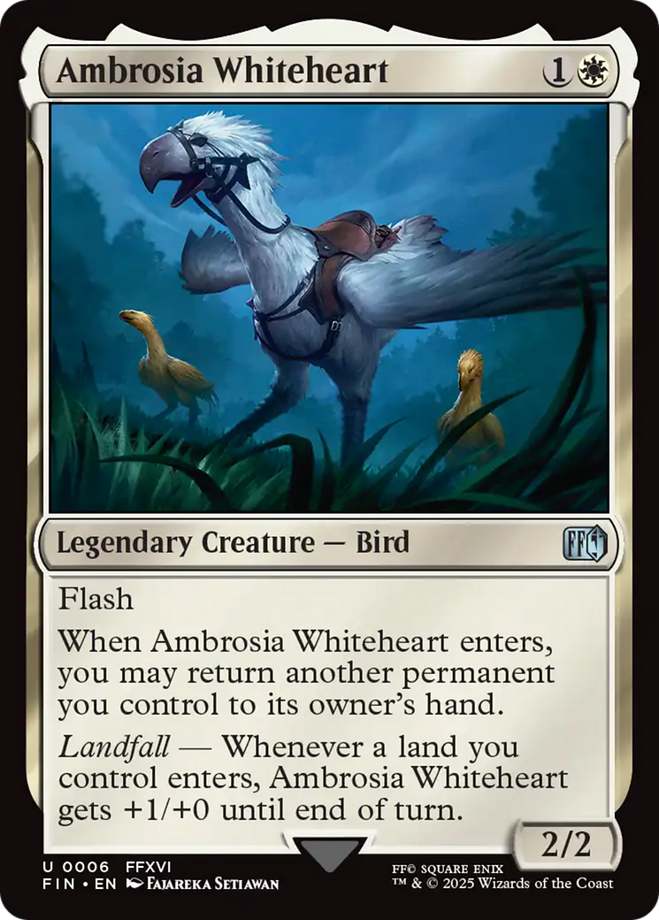 Ambrosia Whiteheart (FIN-006) [FINAL FANTASY] Foil MTG Single Wizards of the Coast
