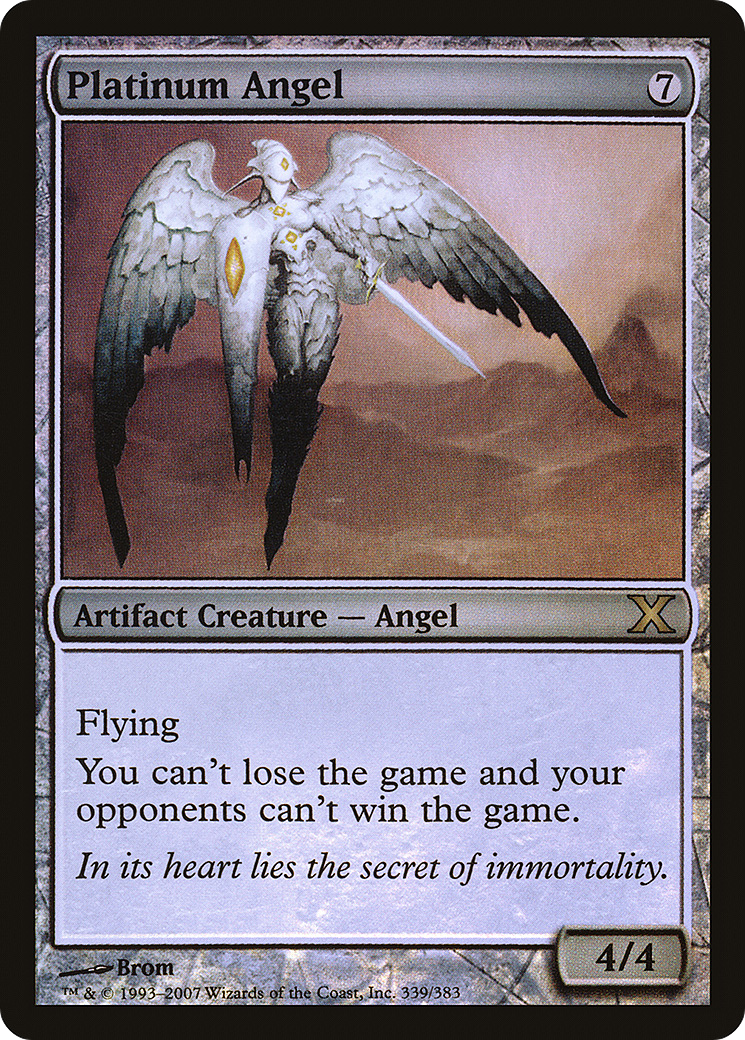 Platinum Angel (10E-339★) [Tenth Edition] Foil MTG Single Wizards of the Coast