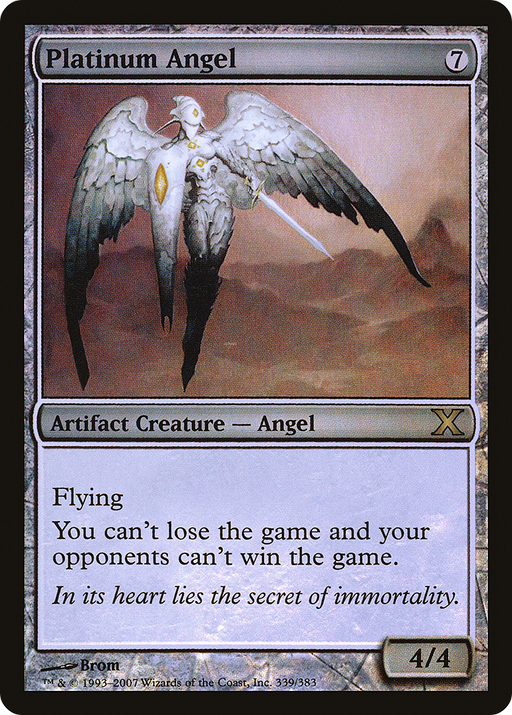Platinum Angel (10E-339★) [Tenth Edition] Foil MTG Single Wizards of the Coast