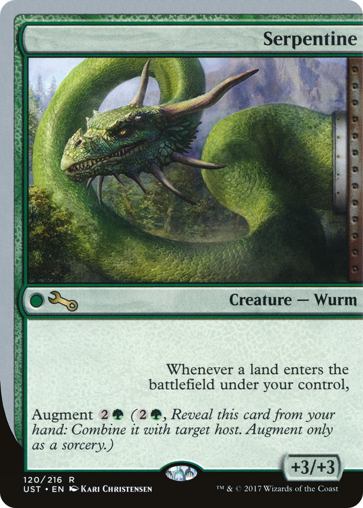 Serpentine (UST-120) [Unstable] Foil MTG Single Wizards of the Coast