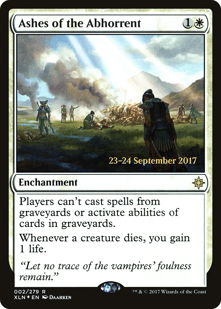 Ashes of the Abhorrent (PRE-002) [Ixalan Promos] Foil MTG Single Wizards of the Coast