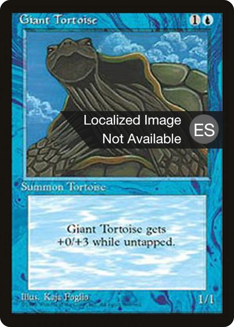 Giant Tortoise (4BB-076) [Fourth Edition Foreign Black Border] MTG Single Wizards of the Coast