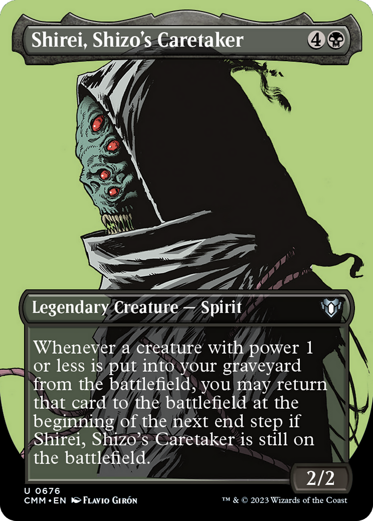 Shirei, Shizo's Caretaker (CMM-676) [Commander Masters] (Borderless) MTG Single Wizards of the Coast