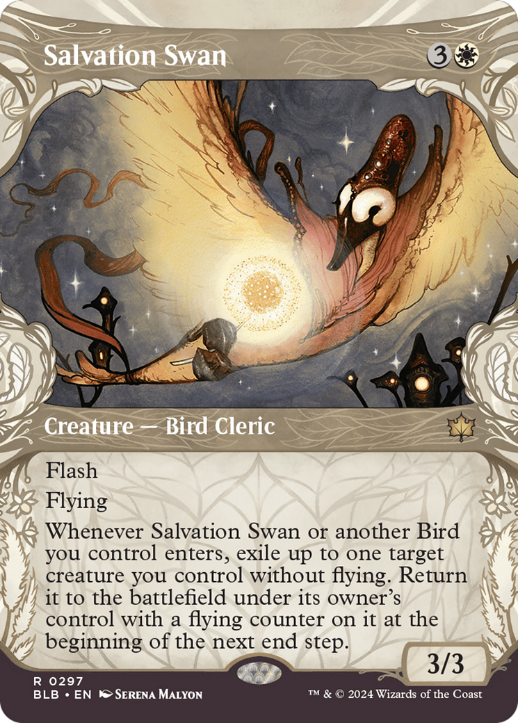 Salvation Swan (BLB-297) [Bloomburrow] (Showcase) (Borderless) MTG Single Wizards of the Coast