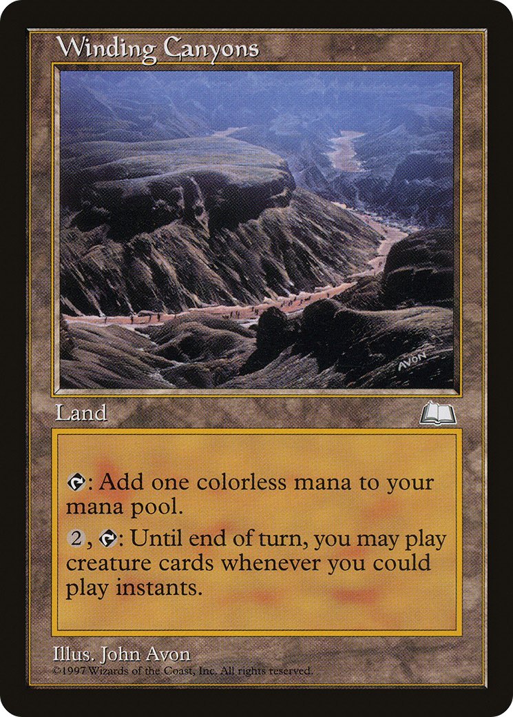 Winding Canyons (WTH-167) [Weatherlight] MTG Single Wizards of the Coast