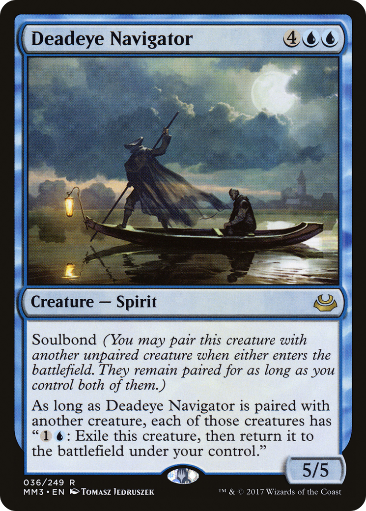 Deadeye Navigator (MM3-036) [Modern Masters 2017] Foil MTG Single Wizards of the Coast