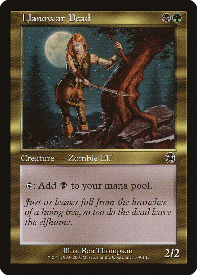 Llanowar Dead (APC-109) [Apocalypse] Foil MTG Single Wizards of the Coast