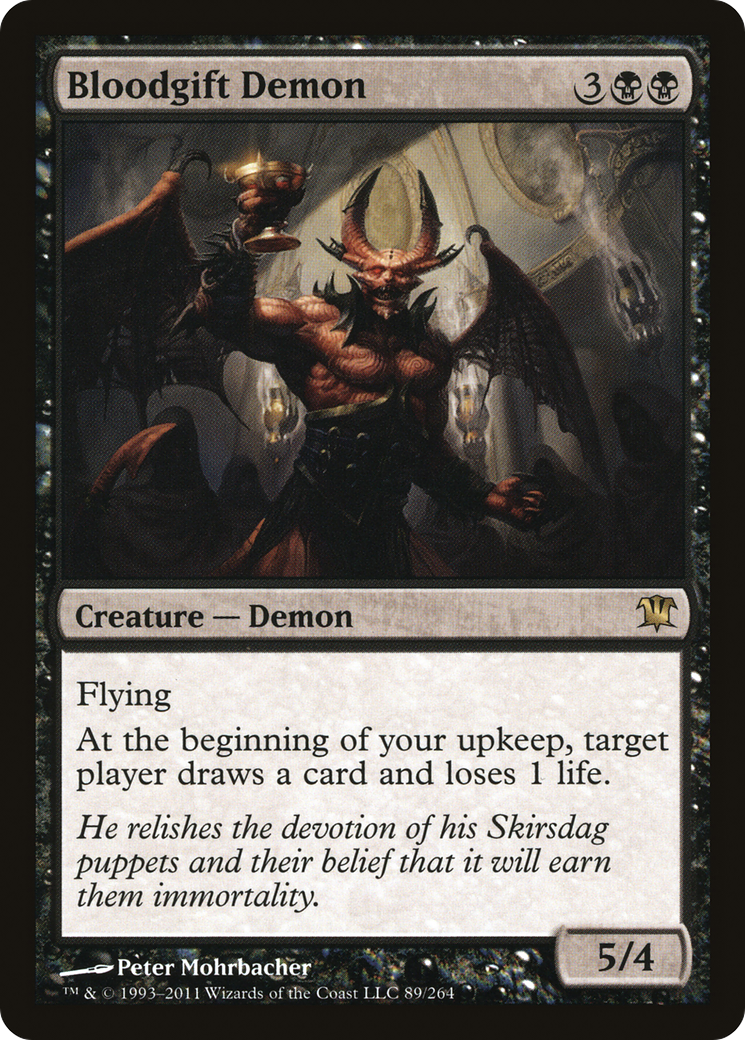 Bloodgift Demon (ISD-089) [Innistrad] Foil MTG Single Wizards of the Coast