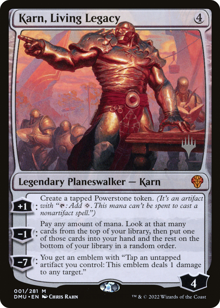 Karn, Living Legacy (PPDMU-001) [Dominaria United Promos] Foil MTG Single Wizards of the Coast