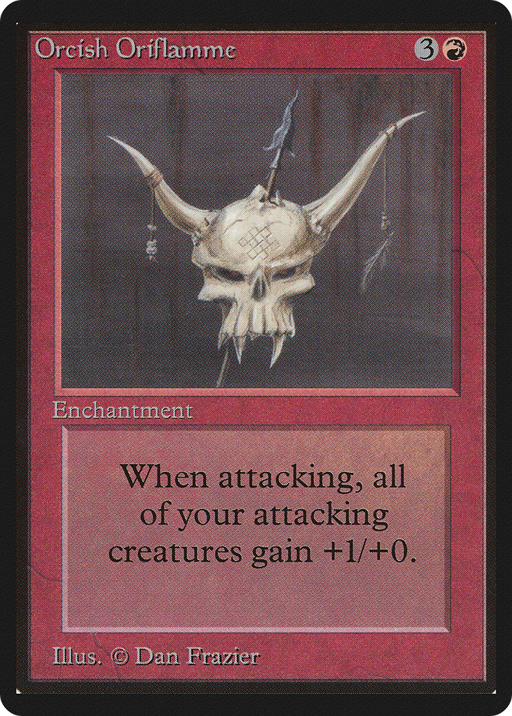 Orcish Oriflamme (LEB-167) [Oldschool] Limited Edition Beta MTG Single Wizards of the Coast