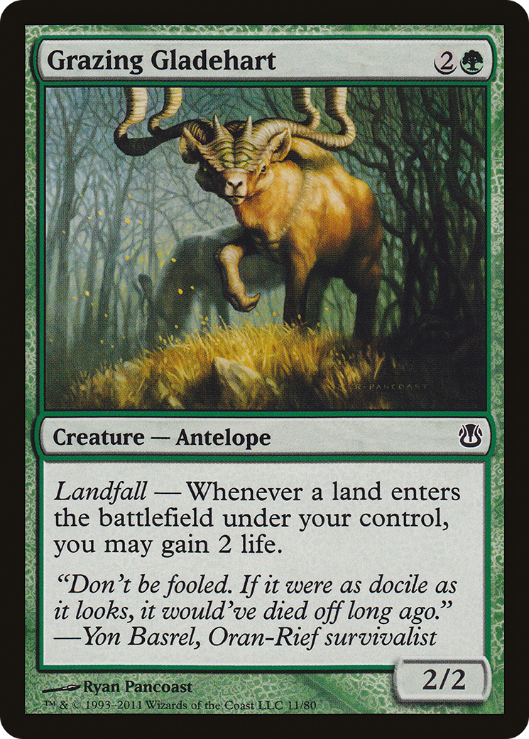 Grazing Gladehart (DDH-011) [Misc] Duel Decks: Ajani vs. Nicol Bolas MTG Single Wizards of the Coast
