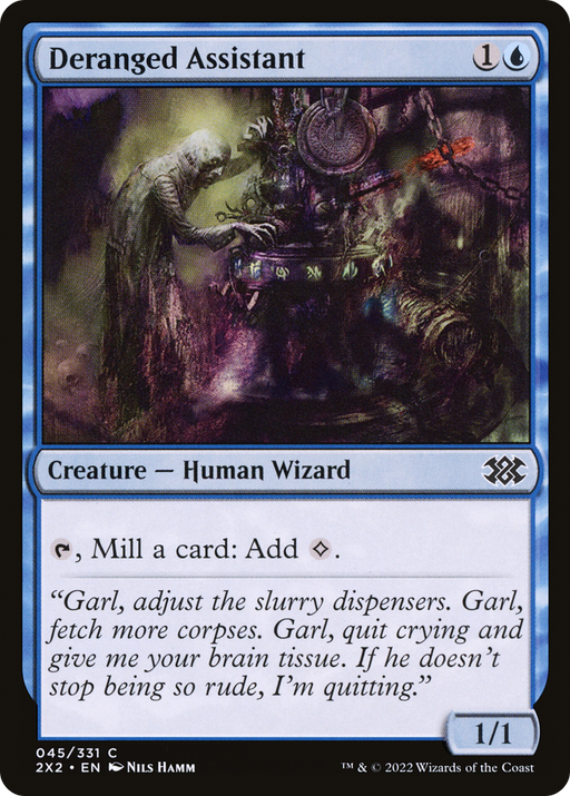 Deranged Assistant (2X2-045) [Double Masters 2022] Foil MTG Single Wizards of the Coast