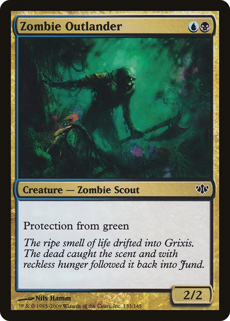 Zombie Outlander (CON-133) [Conflux] Foil MTG Single Wizards of the Coast