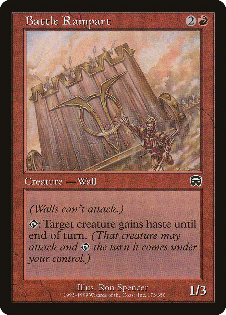 Battle Rampart (MMQ-173) [Mercadian Masques] MTG Single Wizards of the Coast