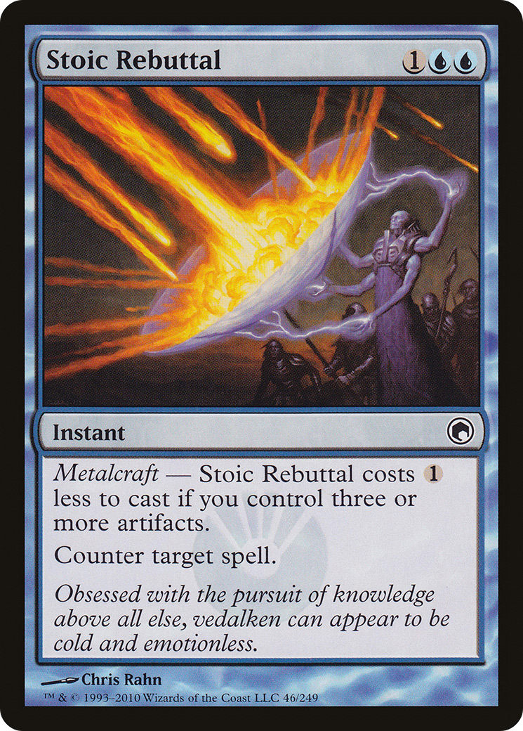 Stoic Rebuttal (SOM-046) [Scars of Mirrodin] MTG Single Wizards of the Coast
