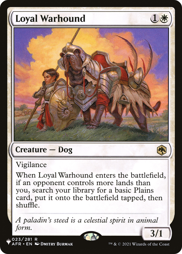 Loyal Warhound (LIST-AFR-23) [Mystery Booster] The List MTG Single Wizards of the Coast