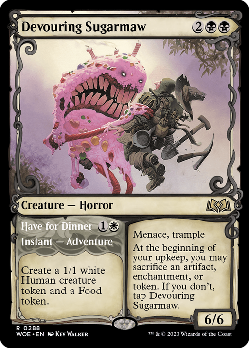 Devouring Sugarmaw // Have for Dinner (WOE-288) [Wilds of Eldraine] (Showcase) MTG Single Wizards of the Coast