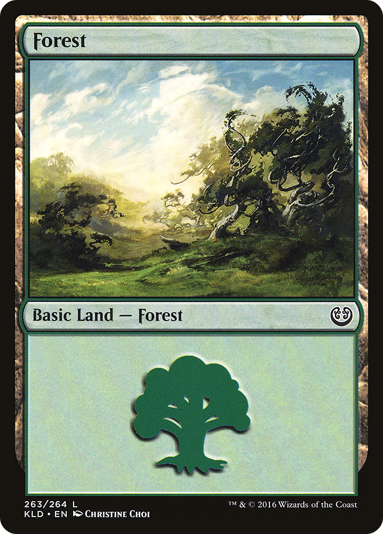 Forest (263) (KLD-263) [Kaladesh] Foil MTG Single Wizards of the Coast