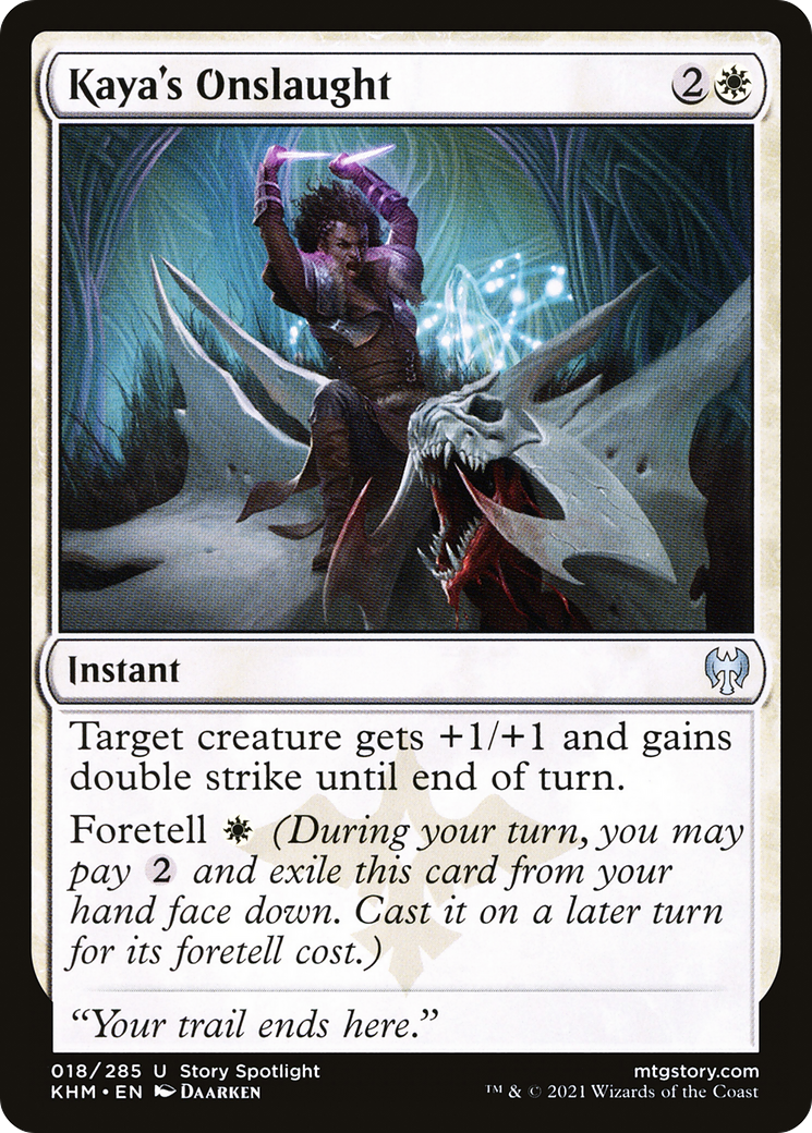Kaya's Onslaught (KHM-018) [Kaldheim] Foil MTG Single Wizards of the Coast