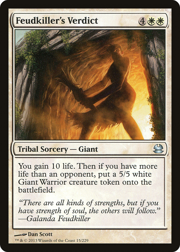 Feudkiller's Verdict (MMA-015) [Modern Masters] MTG Single Wizards of the Coast