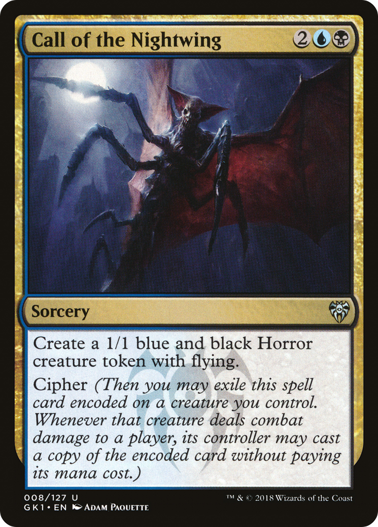 Call of the Nightwing (GR1-008) [Misc] GRN Guild Kit MTG Single Wizards of the Coast