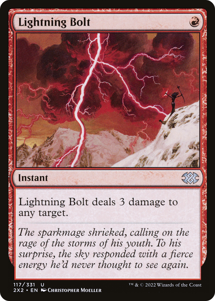 Lightning Bolt (2X2-117) [Double Masters 2022] MTG Single Wizards of the Coast
