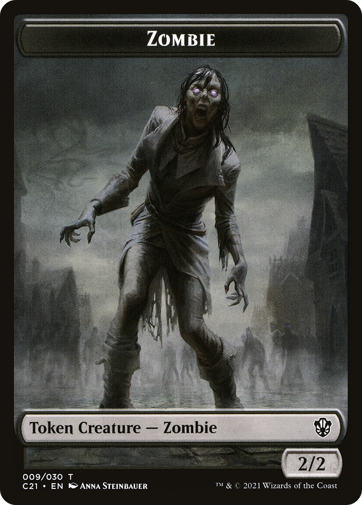 Zombie (TC21-009) [Tokens] Commander 2021 Tokens MTG Single Wizards of the Coast