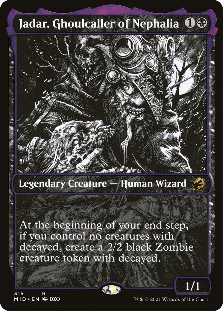 Jadar, Ghoulcaller of Nephalia (MID-315) [Innistrad: Midnight Hunt] (Showcase) Foil MTG Single Wizards of the Coast