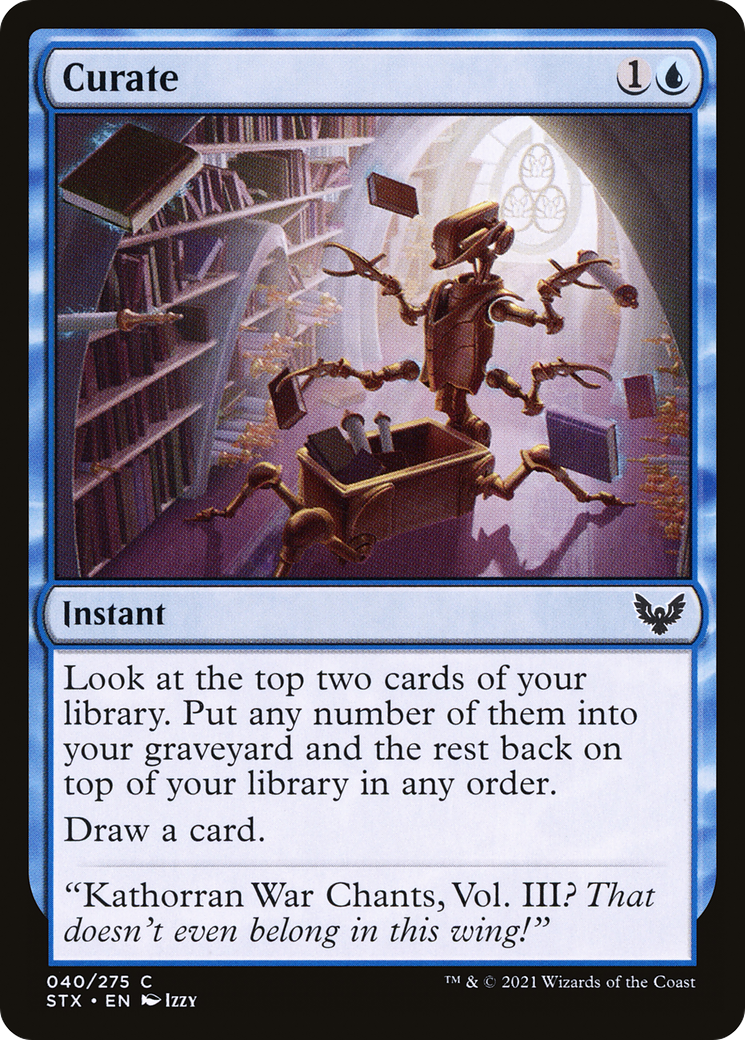 Curate (STX-040) [Strixhaven: School of Mages] Foil MTG Single Wizards of the Coast