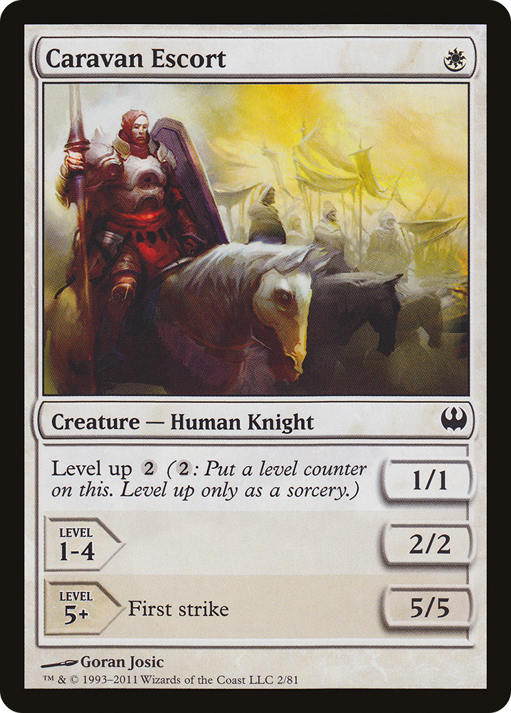 Caravan Escort (DDG-002) [Misc] Duel Decks: Knights vs. Dragons MTG Single Wizards of the Coast