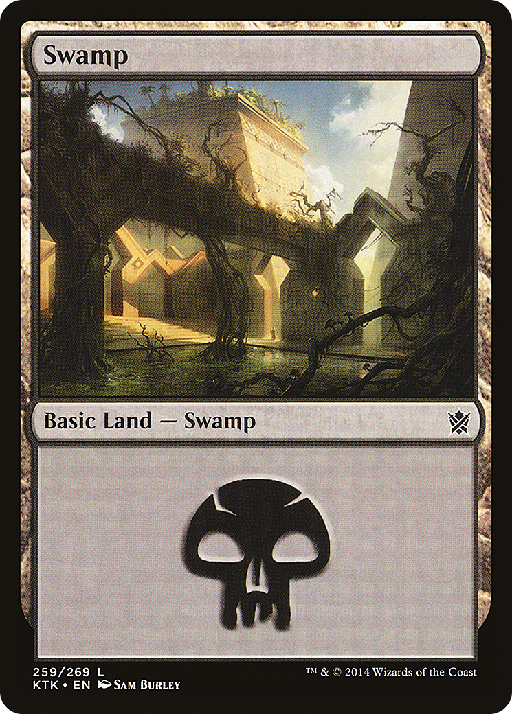 Swamp (KTK-259) [Khans of Tarkir] Foil MTG Single Wizards of the Coast
