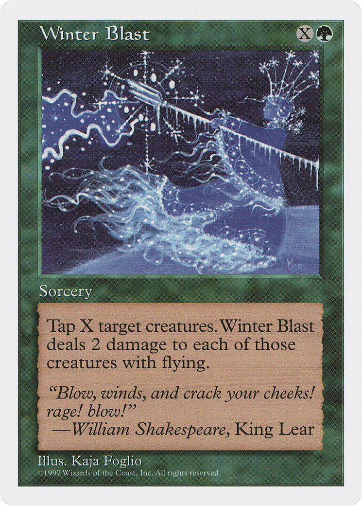 Winter Blast (5ED-343) [Fifth Edition] MTG Single Wizards of the Coast