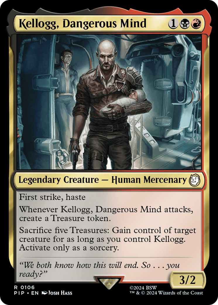 Kellogg, Dangerous Mind (PIP-106) [Fallout] MTG Single Wizards of the Coast