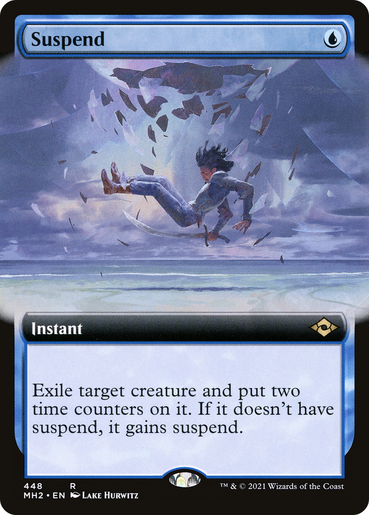 Suspend (MH2-448) [Modern Horizons 2] (Extended Art) Foil MTG Single Modern Horizons 2