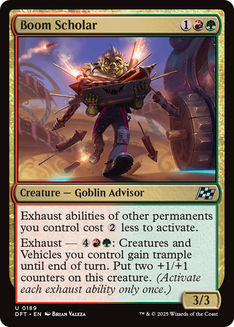 Boom Scholar (DFT-189) [Aetherdrift] MTG Single Wizards of the Coast