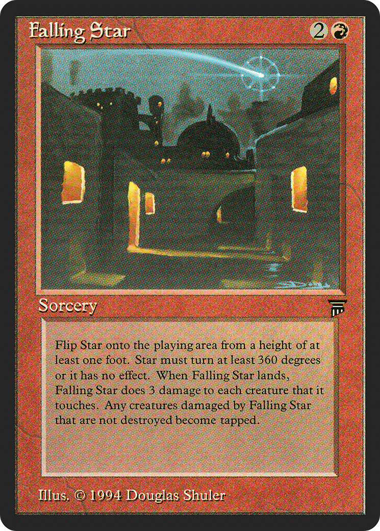 Falling Star (LEG-) [Oldschool] Legends MTG Single Wizards of the Coast
