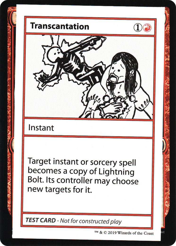 Transcantation (CMB1-067) [Mystery Booster] Playtest Cards 2021 MTG Single Wizards of the Coast